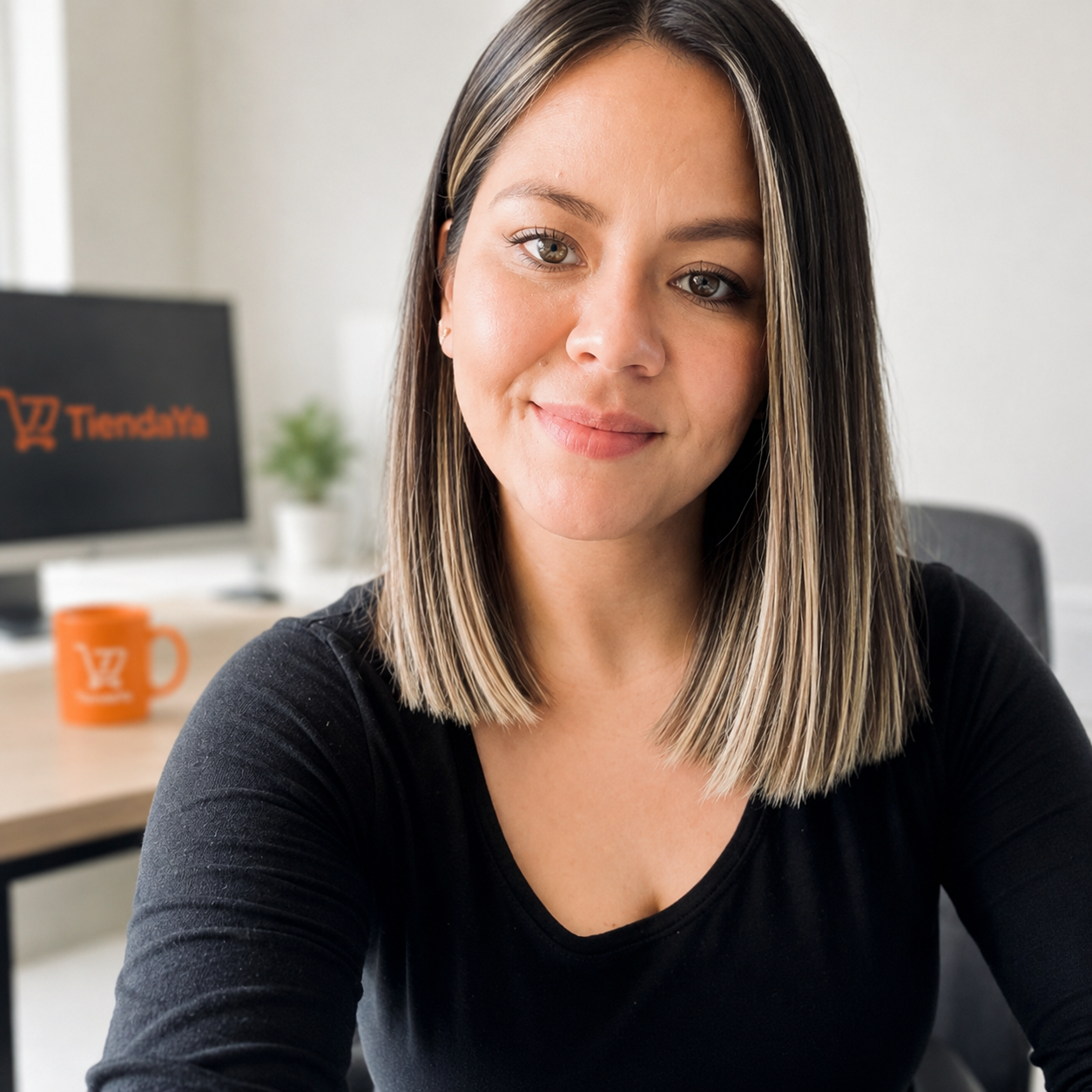 Lorena Rivera, atención a clientes de Tienda Ya